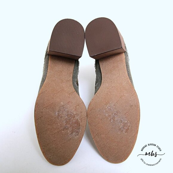 NWOT Splendid Leonardo Lace-Up Canvas Chunky Heeled Booties - Picture 7 of 12